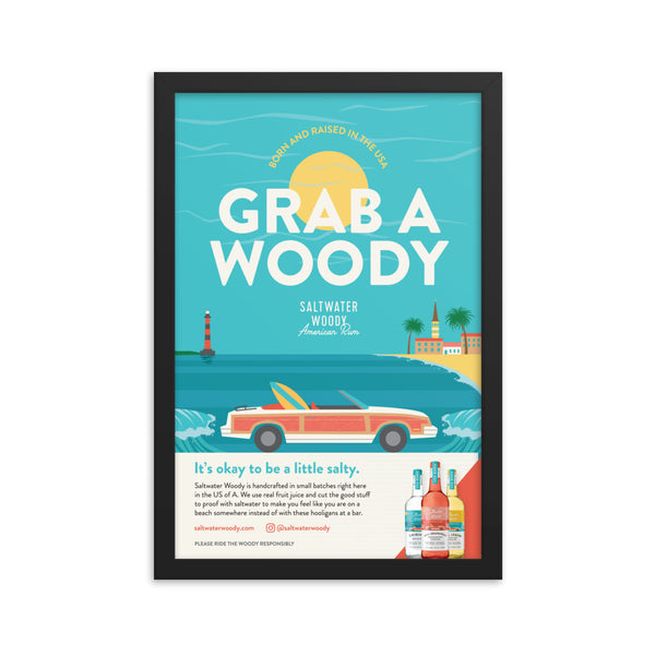 Grab a Woody Poster - Saltwater Woody