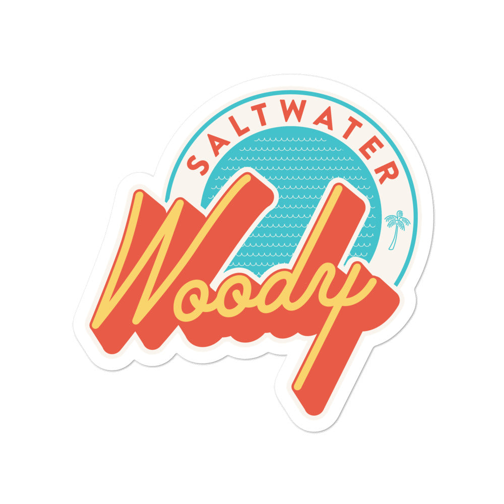 Retro Woody Sticker
